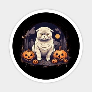 Scottish Fold Cat Halloween, Cat Lover Magnet